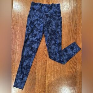 Athleta Tie Dye Salutation Stash Pocket 7/8 Tight - Size S